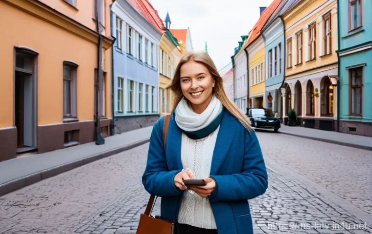 라트비아 택시 요금 - **"Comparing Taxi Options on a Lively Riga Street"**
    A dynamic street scene in Riga, featuring a...